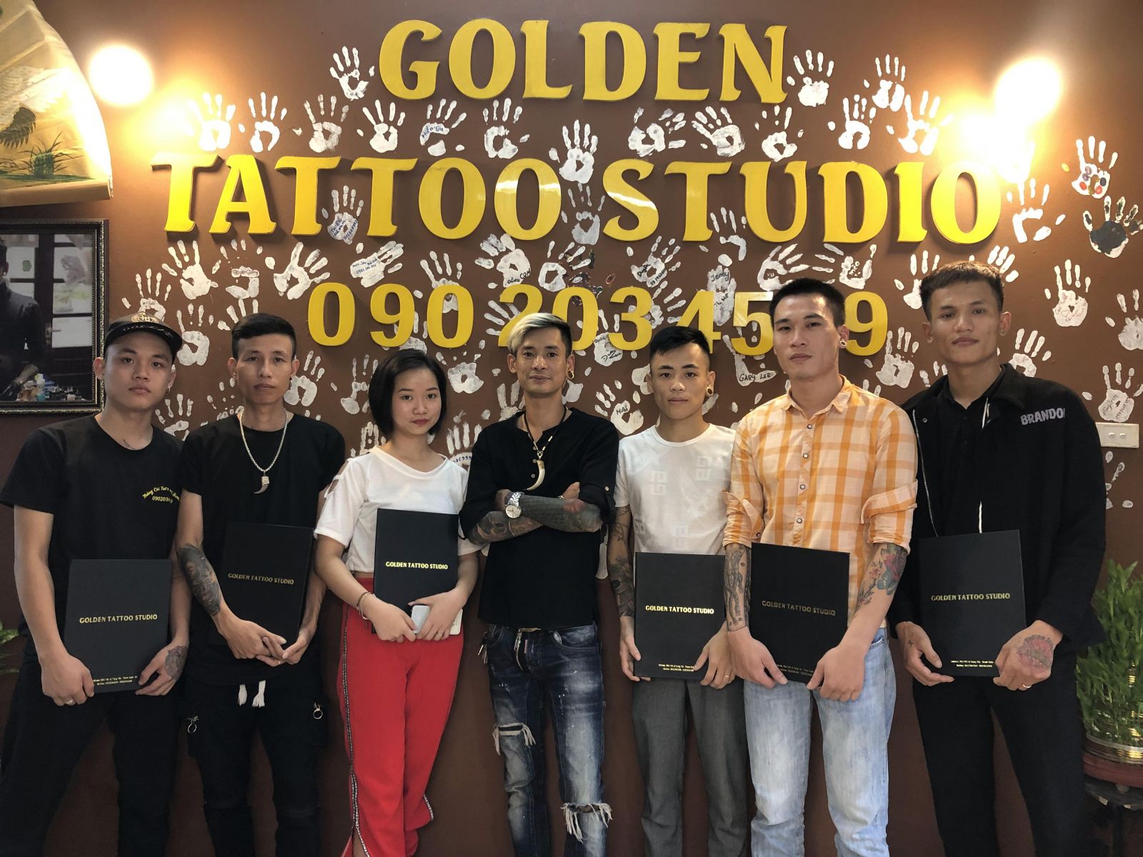Dạy xăm hình nghệ thuật Goldentattoovn| học viên tốt nghiệp tháng 6/2019